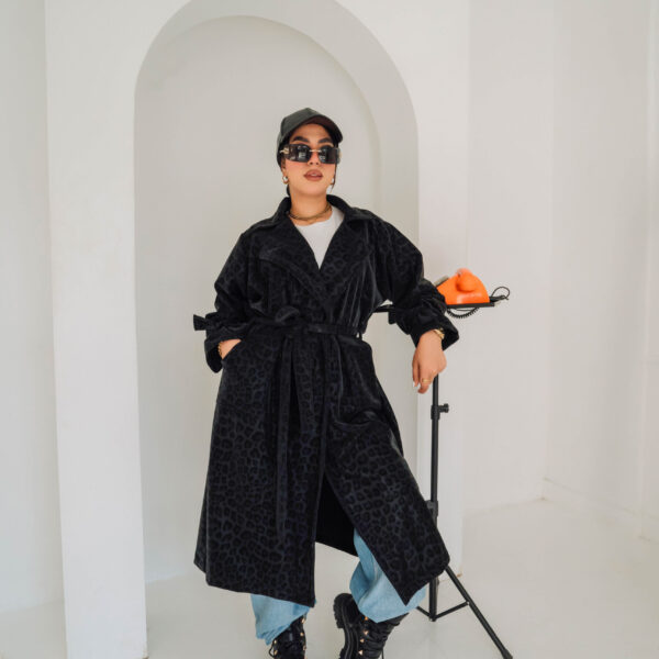 LEATHER COAT PRINTED TIGER