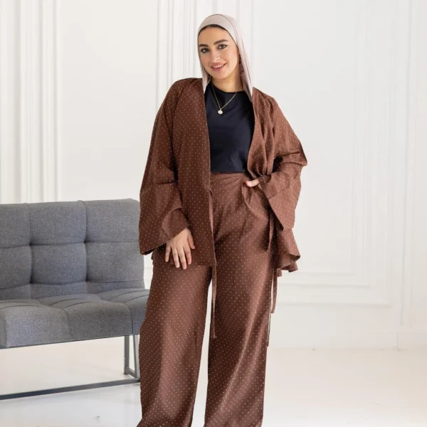 SUIT LINEN Strass