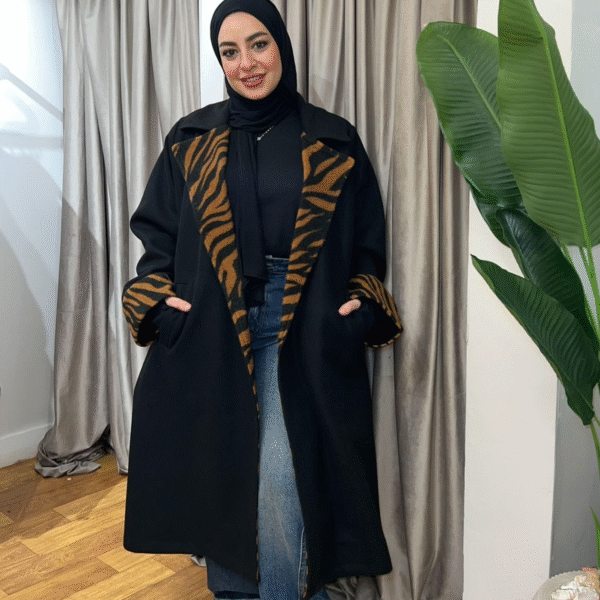 Coat Black Zebra