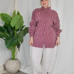 Striped Poplin Blouse