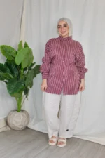 Striped Poplin Blouse