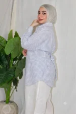 Striped Poplin Blouse - Image 5
